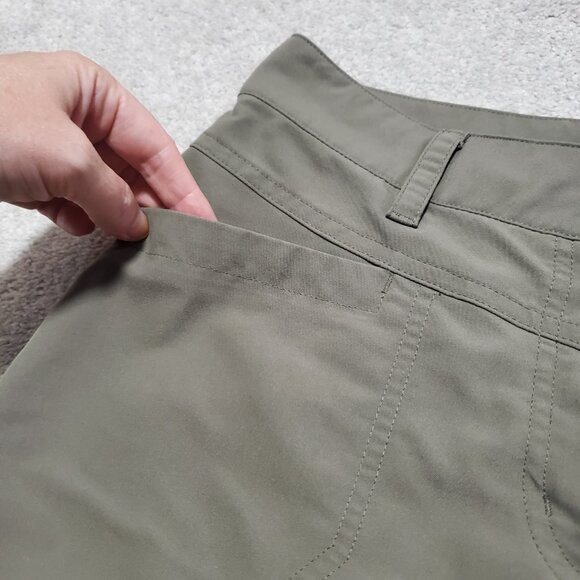 MEC Lightweight Hiking Shorts Gorpcore Nylon Blend Olive Green Women's 6 x 8" - Picture 2 of 13
